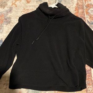 black cropped sweater